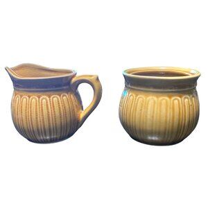 Vintage Fred Roberts Co. Ceramic Creamer & Sugar Set Made In Japan